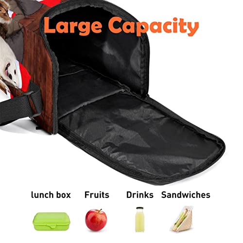 Bolsa de almuerzo de Navidad para perro portátil para conservar comida fuera de casa 3