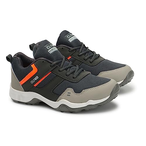 CLYMB Men's ES-21 Synthetic Lace-Ups Walking/Outdoor/Gym & Traning/Running Sports Shoes