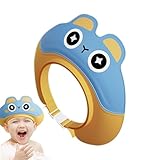 Baby Shower Shampoo Cap, Cute Cartoon Baby Shower Shampoo Shield for Head, Ear Protection Cap Waterproof Kids Hair Washing Hat for Boys, Girls