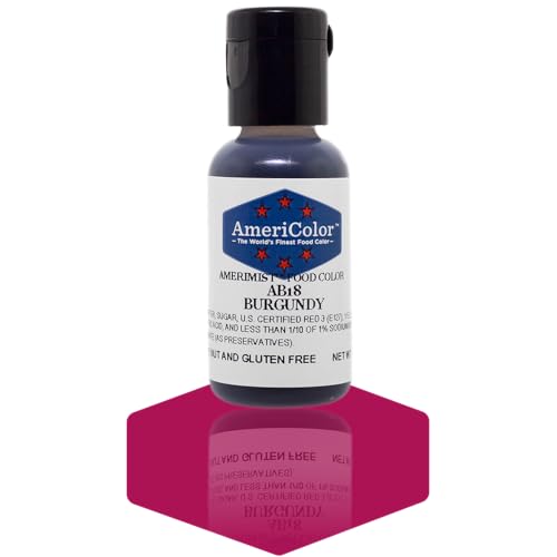 AmeriColor AmeriMist Burgundy Airbrush Food Color, .65 oz.