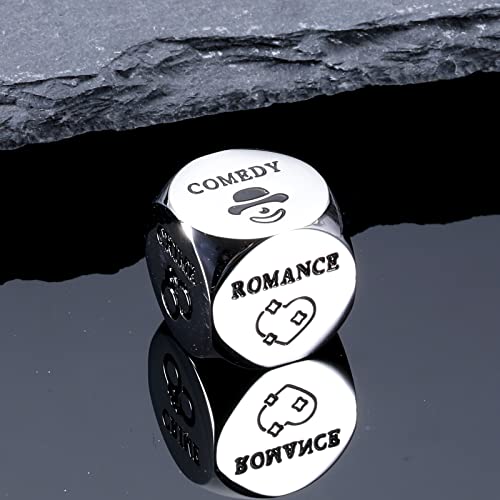 Valentines Day Gift For Him Her Funny Decider Dice Couple Anniversary Steel Gifts For Husband Wife Movie Date Night Genre Ideas Birthday Wedding Engagement Gifts For Men Women Boyfriend Girlfriend #TOP2
