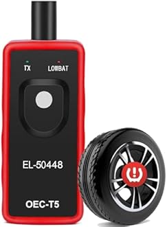 TPMS Relearn Tool, EL-50448 TPMS Reset Tool for GM Series Vehicles 2006-2024, Tire Sensor Pressure Monitor System Relearn Tool for GMC Chevy Buick Cadillac (Red)
