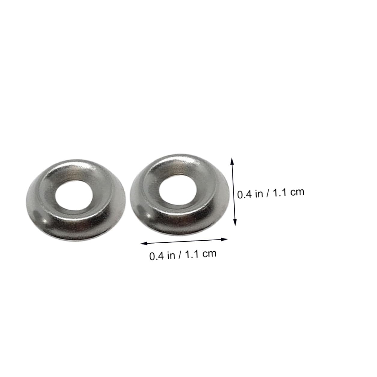 CALLARON 100 Pcs 304 Stainless Steel Fisheye Screw Washers Bowl-Shaped Cup Gaskets Sturdy Hardware Fixing Accessories for Plumbing and Industrial Use