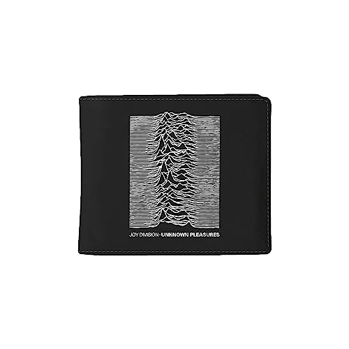Men's Unknown Pleasures Wallet Bi-Fold Wallet Black
