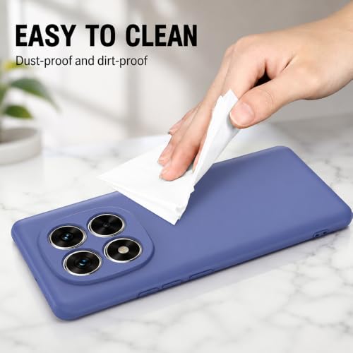 Image of Back Cover Compatible with Redmi Note 15 Pro Plus 5G | Full Camera Protection | Premium Liquid Silicon Case | Flexible Bumper Case for Mi Redmi Note 15 Pro Plus 5G / Poco M8 Pro 5G (Blue)