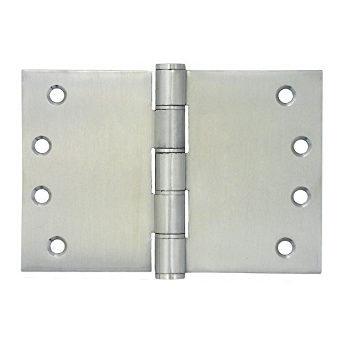 Image of EuroArt Stainless Steel Projection Hinge Washered 100x200x3.5mm Satin Stainless Steel Heavy Duty Wide Projection Door Hinge