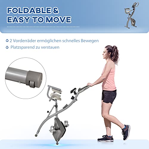 HOMCOM Heimtrainer X-Bike 2-in-1 Multifunktionaler Fitnesstrainer