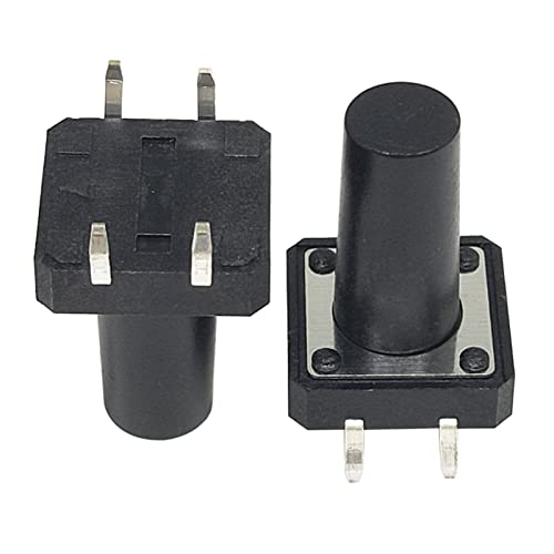 Interruptor táctil de 4 pines para solucionar botones rotos en circuitos 12x12mm 50 uds 3