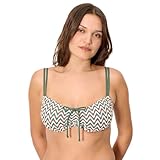 YSABEL MORA. Top Bikini Reductor Micropiqué Estampado. con Aro Sin Relleno. Reduce Proyección del Pecho con Compresión En Copa Y Espaldilla. Colección Sunset