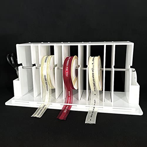 Dispenser di carta regalo multifunzione impilabile con pioli rimovibili, organizer salvaspazio per casa e ufficio