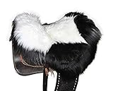  Moro-Design Lammfell Sattelbezug für Westernsattel Lammfellbezug Sattelauflage mit Horn Saddle Pad Seat Saver