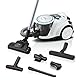 Bosch Staubsauger beutellos Serie 6 BGC41XHYG, Bodenstaubsauger, ideal für Allergiker, Hygiene-Filter, 10 Jahre Motorgarantie, Bodendüse für Parkett, Teppich, starke Saugleistung, leise, 700 W, weiß