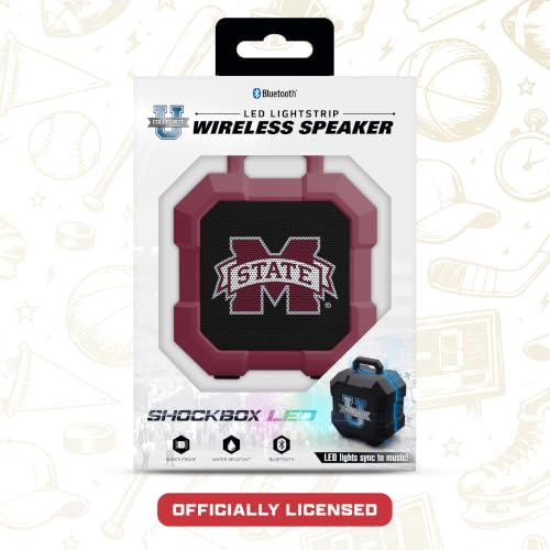 SOAR NCAA Shockbox LED Wireless Bluetooth Speaker, Missouri Tigers - image 2