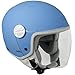 CGM Varadero, Casco Bambino Junior Demi Jet Moto Scooter, Azzurro Opaco, YM (51-52cm)