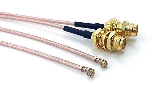 Pack Of 4 Rf U.fl(Ipex/Ipx) Mini Pci To Rp-Sma Female Pigtail Antenna Wi-Fi Coaxial Rg-178 Low Loss Cable (12 Inches (30 Cm)) #TOP3
