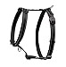Rogz Utility Large 3/4" Fanbelt Adjustable Reflective Dog H-Harness, Black