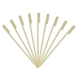 Ideal para sofás y amuletos. Metaltex 570112 - Bolsa de 50 brochetas Especiales, bambú, 20 centímetros