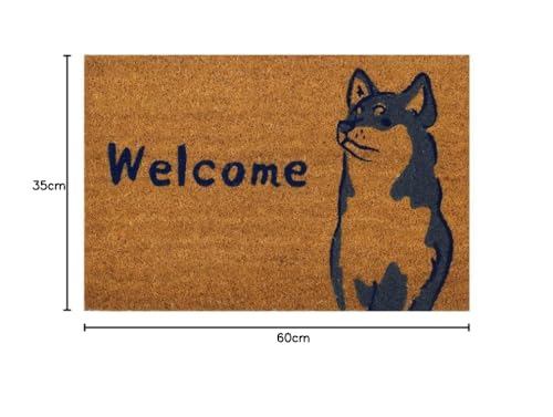 トモコーポレーション 屋外用ドアマット ブラウン 約60×35cm [3]