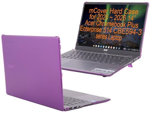 Coque Acer Chromebook Plus Enterprise 514 contre les rayures étui mCover rigide violet 2025