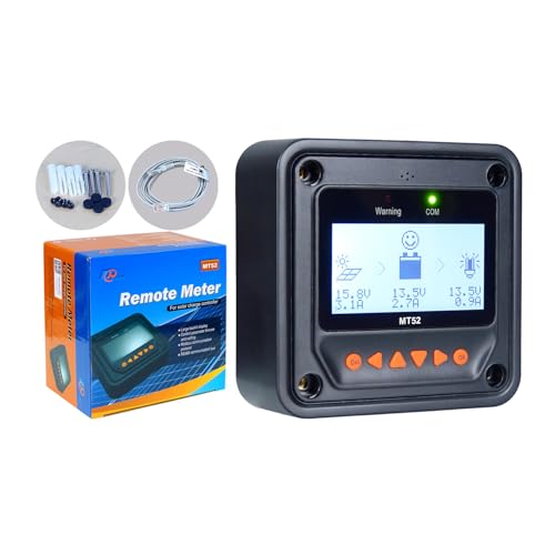 EPEVER MT52 Remote Meter for MPPT Solar Charge Controller 10/20/30/40A ,50/60/80/100A LCD Display Monitoring Setting Datas of Solar Panel Battery Regulator System (MT52) by EPEVER - Used condition - US$29.52