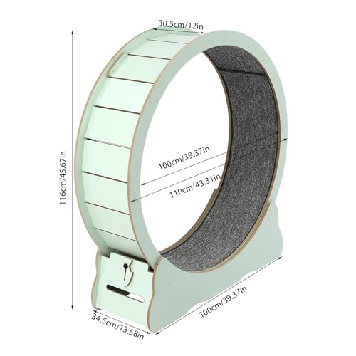 Cat Exercise Wheel for Indoor Cats 39 Inch Cat Exercise Wheel, Cat Treadmill for with Safety Lock Cat Treadmill, Cat Running Wheel, Extra Wide Cat Treadmill for Indoor, Cat Exerciser for Pets - Thumbnail 7