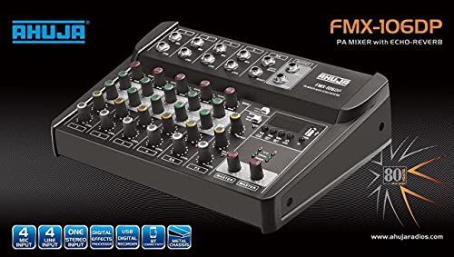 Image of AHUJA PA MIXER FMX-106DP 4 CHANNEL