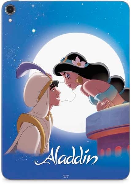 Skinit Decal Tablet skin compatible with iPad Pro 12.9in (2021) - Officially Licensed Disney Aladdin and Princess Jasmine Kiss Design