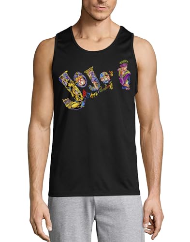 Camiseta sin mangas de algodón Anime 64 ideal para lucir un look urbano negro en verano