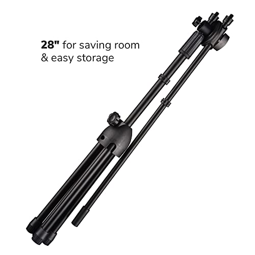 Aw Adjustable Microphone Stand Boom Arm Mic Mount Quarter-Turn Clutch Tripod Holder Audio Vocal Singing Speech Home Karaoke Stage Outdoor Activities Stage Travel #TOP2