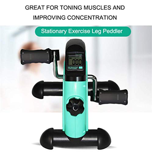 Pedalera eléctrica portátil para ejercicio de piernas y brazos miniatura 3