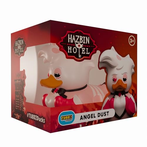 TUBBZ Edizione Scatola: Hazbin Hotel – Angel Dust Anatra Cosplay da Collezione in Vinile – Prodotto Ufficiale per i Fan di Hellaverse