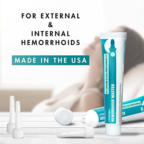 Ebanel Hemorrhoid Treatment Ointment, 1.6 Oz Lidocaine Anal Fissure Anesthetic Cream For Pain, Burning, Itching, Swelling, Bleeding With Phenylephrine, Hydrocortisone, Aloe, Chamomile, Vitamins #TOP5