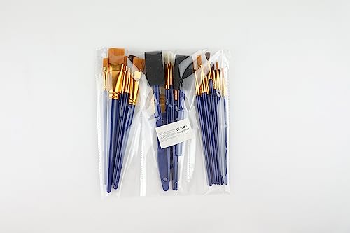Halobios 25 Pcs Paint Brushes Set, Acrylic Painting Brushes for Children Beginners, Artist Painting Kits for Acrylic Oil Watercolor 9 Halobios 25 Pcs Paint Brushes Set, Acrylic Painting Brushes for Children Beginners, Artist Painting Kits for Acrylic Oil Watercolor - Image 9