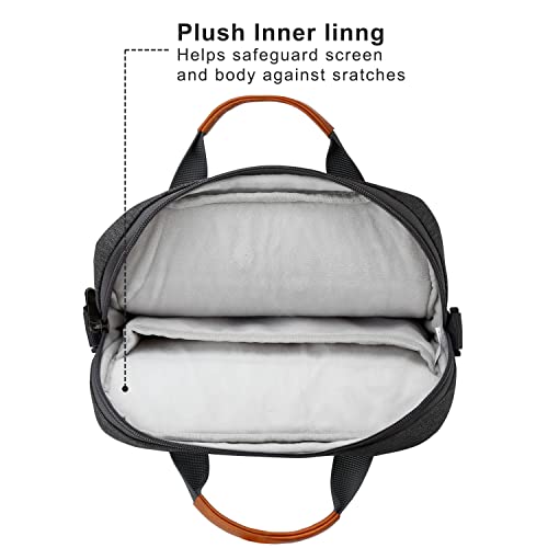 E-Tree 13 Inch Laptop Sleeve With Shoulder Strap And Handle,Computer Bag Carrying Case For 13.3 Apple Macbook Ipad,Chromebook thumb #3