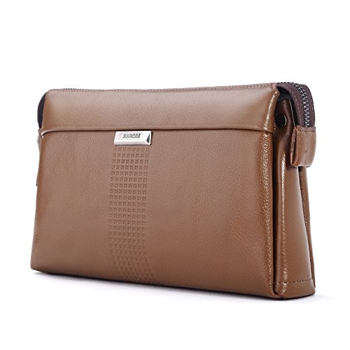 Men's Genuine Leather Big Wrist Clutch Bags Business Handbag High-capacity Soft2