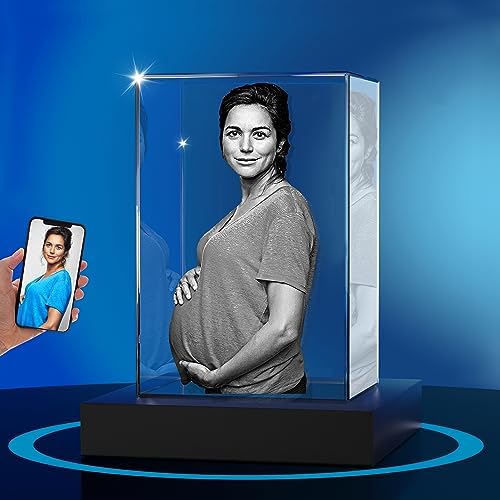 Crystal Photo, Customized Gifts for Women, Mom, Men, Wife, Husband, 3D Photo Crystal, Custom 3D Picture Gifts, Great Personalized Gifts, Customized Birthday Gifts, Sentimental Gift