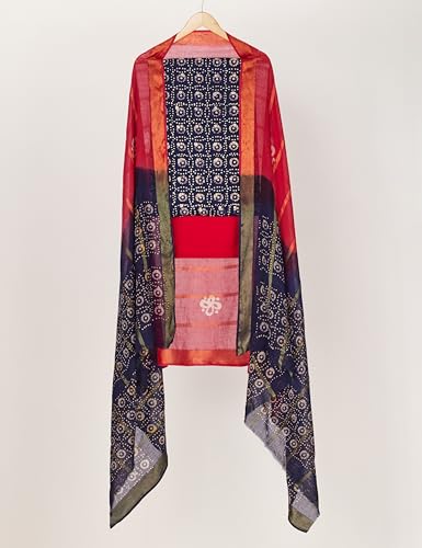 Image of Amazon Brand - Myx Women's Unstitched Batik Print Salwar Suit Dress Material With Dupatta