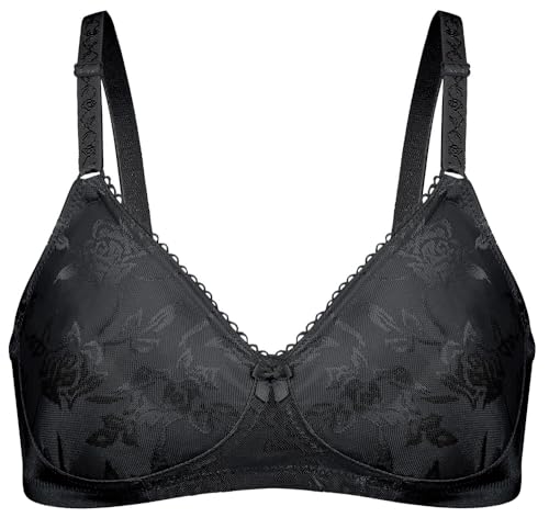 Image of Bestform Women's 5006222 Floral Jacquard Wireless Soft Bra with Lightly-Lined Cups