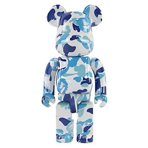 Oso de bloques de construcción, Bearbricks, un regalo for los amantes de los juguetes, decoración de pie for el suelo de la sala de estar, estatua de escultura for vitrina de oficina ( Size : 28cm )