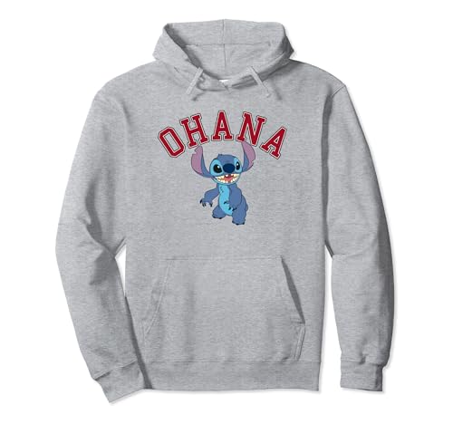 Sweat Stitch Disney Ohana : pull à capuche de style universitaire américain