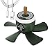 LANMOU USB Ventilateur de Plafond Avec Éclairage et Télécommande, Portable Rechargeable Ventilateur de Plafond pour Camping 4 Vitesses Ventilateur de Plafond LED Plafonnier