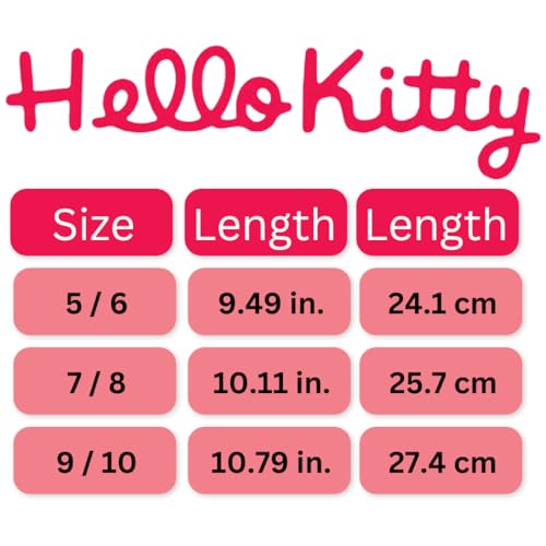 Josmo Sanrio Women Hello Kitty House Slippers Cozy Warm indoor slippers for Adult Size 5-10 US Womens4