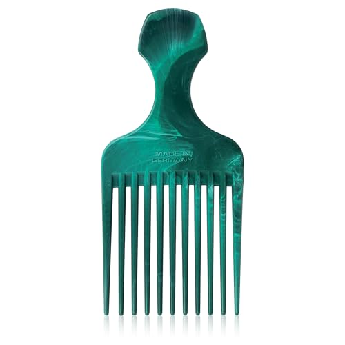 Niyok Afrokamm für lockiges & krauses Haar aus recycelten maritimen Seilen, Afro Pick Made in Germany, 99% Recyclingkunststoff, stabil & schonend
