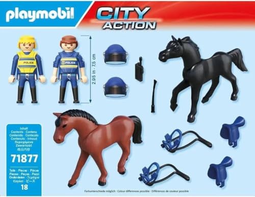 Playmobil City Action 71877 Police à Cheval - vue 3