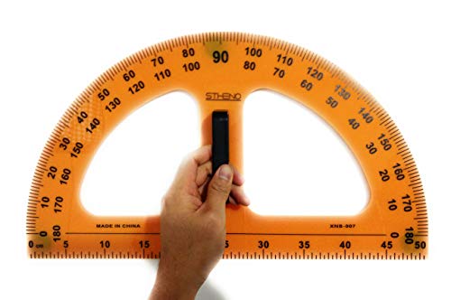 STHENO | Premium Quality Protractor for Teaching | Dry Erase Board | Whiteboard