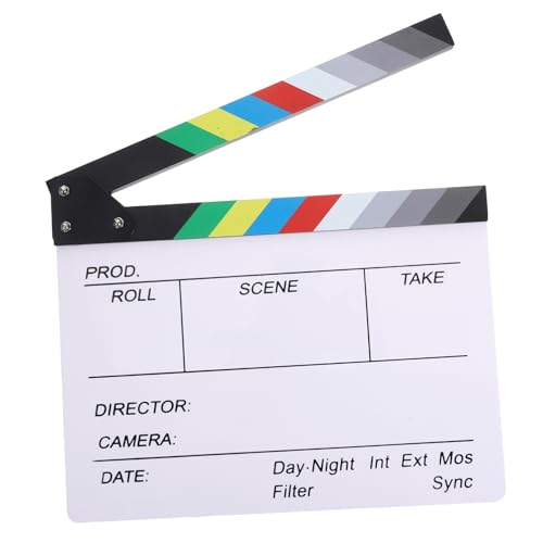 Plaque de réalisateur acrylique effaçable à sec noire pour cinéma - 2
