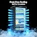 Vivacool 6 Cu.Ft Commercial Refrigerator, Beverage Refrigerator Cooler with Glass Door, Lock & Adjustable Shelves, Quiet Frost Free for Bar Office Home, ETL Listed