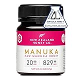 New Zealand Honey Co. Raw Manuka Honey UMF 20+ / MGO 829+ | UMF Certified | 4.4oz | Medical Grade Raw Honey