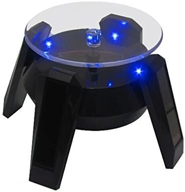 New One Rotating Stand Jewelry Watch Die Cast Toy Display Stand with 4 LED Lights Store or Home or Show Display Organizer Tray (no watch) image 2