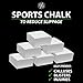 Bear KompleX - Gym Chalk Blocks - Pure Magnesium Carbonate Chalk for Weightlifting, Rock Climbing, Gymnastics, and Workout - Non Slip Grip for Hands, No Blisters and Tears - (8 pcs, 56g)